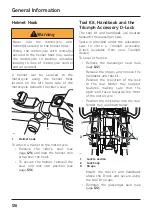 Предварительный просмотр 126 страницы Triumph Tiger 1200 XR Series Owner'S Handbook Manual