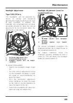 Предварительный просмотр 203 страницы Triumph Tiger 1200 XR Series Owner'S Handbook Manual