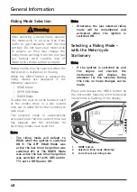 Preview for 48 page of Triumph Tiger XC Owner'S Handbook Manual