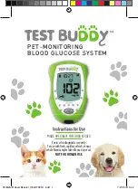 Preview for 1 page of Trividia Health Healthy Tracks for Pets Test Buddy Instructions For Use Manual