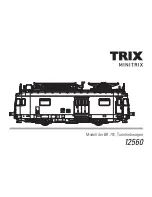 Предварительный просмотр 1 страницы Trix Minitrix 12560 User Manual