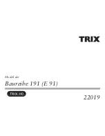 Preview for 1 page of Trix trix H0 Baureihe 191 (E 91) Manual