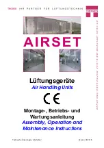 Troges Airset Assembly, Operation And Maintenance Instructions preview