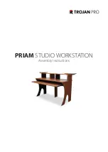 Preview for 1 page of TROJAN PRO PRIAM STUDIO WORKSTATION Assembly Instructions Manual