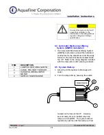 Предварительный просмотр 164 страницы Trojan Technologies Aquafine TrojanUVLogic Series Installation & Operation Manual