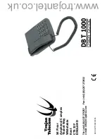 Trojan Telecom DBT 1000 User Manual preview