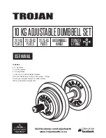 Trojan 10 KG ADJUSTABLE DUMBBELL SET User Manual preview