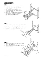 Preview for 8 page of Trojan BODY CHAMP 350 Care Instructions And Assembly Manual