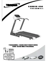 Trojan CARDIO 450 Care Instructions And Assembly Manual preview