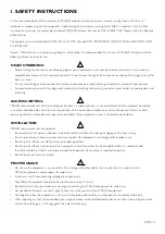 Preview for 3 page of Trojan CONTENDER 325 Assembly, Care And Instructions Manual