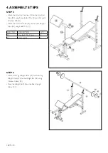 Preview for 10 page of Trojan CONTENDER 325 Assembly, Care And Instructions Manual