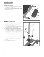 Preview for 8 page of Trojan ELLIPTI-CYCLE 210 Assembly, Care And Instructions Manual