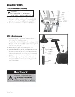 Preview for 10 page of Trojan ELLIPTI-CYCLE 210 Assembly, Care And Instructions Manual