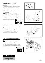 Preview for 7 page of Trojan IRONMAN 520 Care Instructions And Assembly Manual