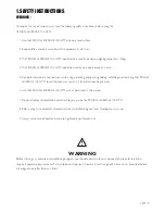 Preview for 3 page of Trojan LEVERAGE 100 Care Instructions And Assembly Manual