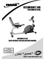 Trojan RECUMBENT 300 Care Instructions And Assembly Manual preview