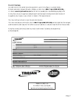 Preview for 27 page of Trojan SOLITUDE 400 Care Instructions And Assembly Manual