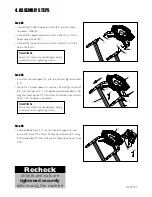 Preview for 7 page of Trojan SOLITUDE 410 Care Instructions And Assembly Manual