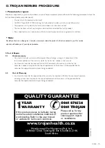 Preview for 15 page of Trojan SPIN 150 Care Instructions And Assembly Manual