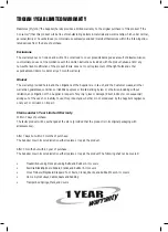 Preview for 3 page of Trojan STAMINA 300 Care Instructions And Assembly Manual