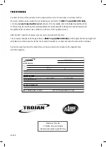 Предварительный просмотр 4 страницы Trojan STAMINA 300 Care Instructions And Assembly Manual