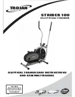 Trojan STRIDER 100 Care Instructions And Assembly Manual preview