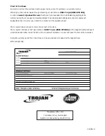 Preview for 19 page of Trojan TOUR 400 Care Instructions And Assembly Manual