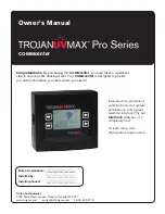 TrojanUV Trojanuvmax pro series Owner'S Manual preview