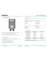 Preview for 3 page of Trolex Sentro 1 User Manual