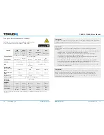 Preview for 8 page of Trolex Sentro 1 User Manual