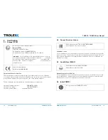 Preview for 10 page of Trolex Sentro 1 User Manual