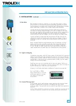 Preview for 7 page of Trolex TX6373 Installation And Operating Data