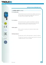 Preview for 9 page of Trolex TX6373 Installation And Operating Data