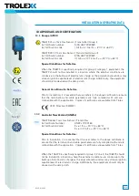 Preview for 20 page of Trolex TX6373 Installation And Operating Data