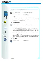 Preview for 21 page of Trolex TX6373 Installation And Operating Data