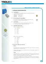 Предварительный просмотр 8 страницы Trolex TX6620 Installation And Operating Data