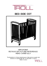 Preview for 1 page of TROLL nursery BED-SIDE COT Quick Start Manual