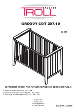 TROLL nursery GROOVY COT 207.10 Quick Manual preview