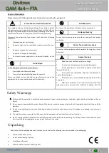 Preview for 4 page of tron DIVITRON QAM 4x4 FTA User Manual