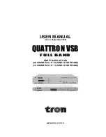 Предварительный просмотр 1 страницы tron Quattron VSB Full 1-2 User Manual