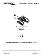 Tronair 01-0400-0000 Operation & Service Manual предпросмотр