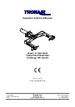 Preview for 1 page of Tronair 01-0597-0000 Operation & Service Manual