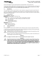 Preview for 4 page of Tronair 01-1229-0011 Operation & Service Manual