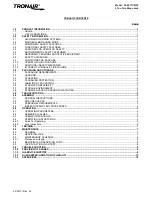 Preview for 3 page of Tronair 02-0511C0132 Operation & Service Manual