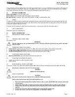 Предварительный просмотр 4 страницы Tronair 02-0511C0132 Operation & Service Manual