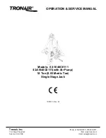 Предварительный просмотр 1 страницы Tronair 02-1040C0111 Operation & Service Manual