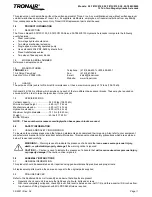 Preview for 4 page of Tronair 02-7813C0100 Operation & Service Manual