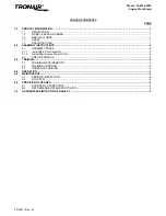 Preview for 3 page of Tronair 08-2030-0000 Operation & Service Manual