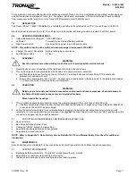 Preview for 4 page of Tronair Batpak 11-6602-1000 Operation & Service Manual