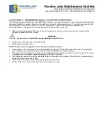 Preview for 31 page of Tronair Columbus Jack 2295-10PR Operation & Service Manual